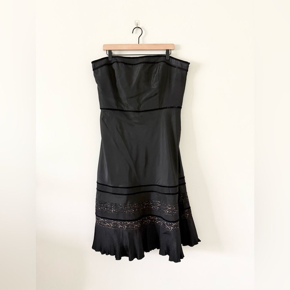 LOFT Black Strapless Dress